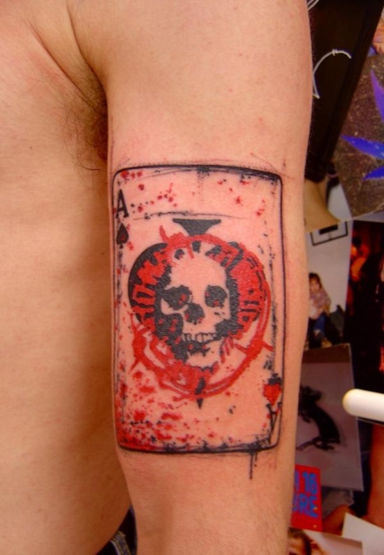 Some remarkable spade tattoo design, idea 3