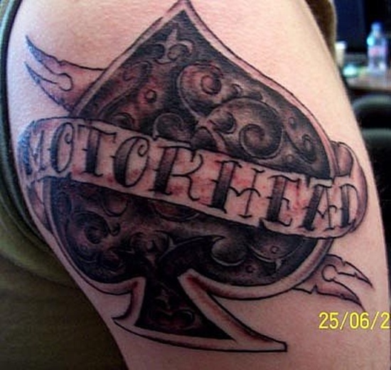 Some remarkable spade tattoo design, idea 9