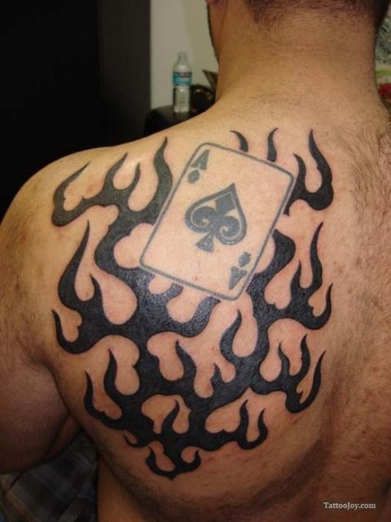 Some remarkable spade tattoo design, idea 12