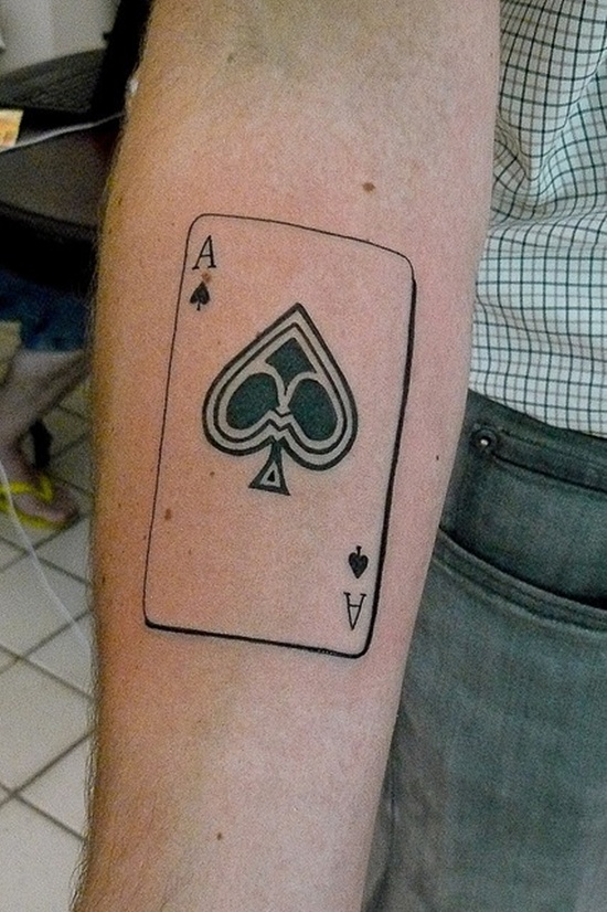 Some remarkable spade tattoo design, idea 5