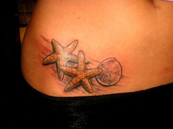 Exceptional starfish tattoo design, idea 42