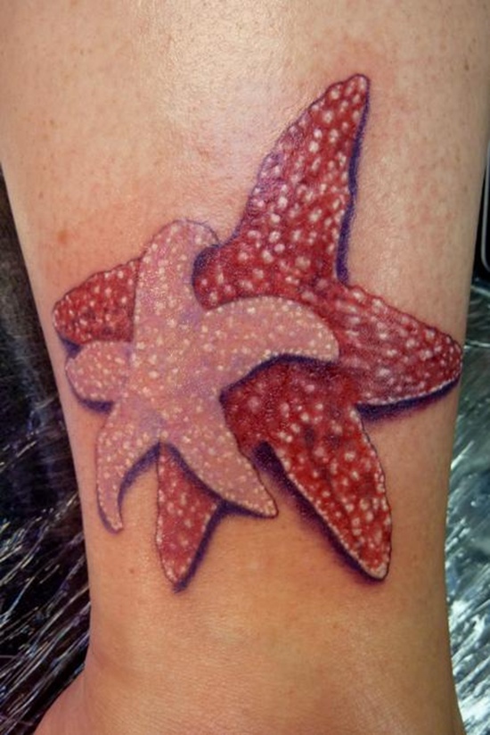 Exceptional starfish tattoo design, idea 45