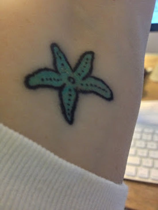 Exceptional starfish tattoo design, idea 47