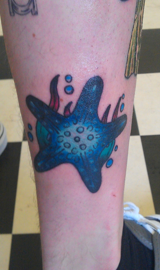 Exceptional starfish tattoo design, idea 52