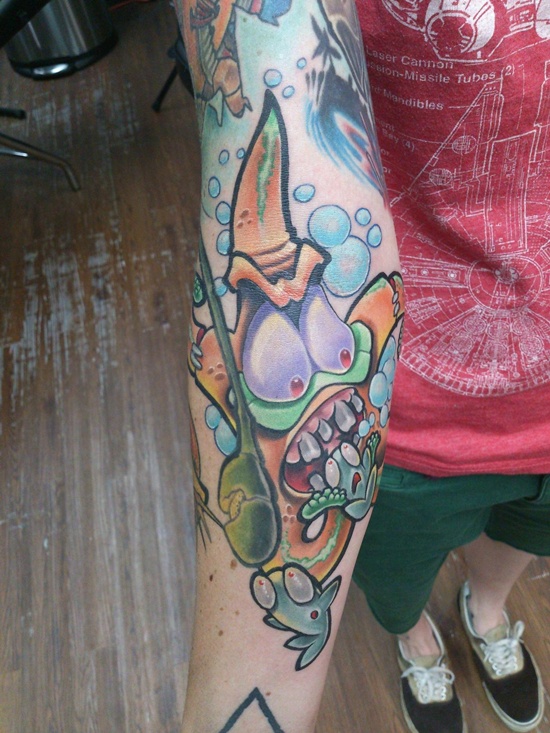 Exceptional starfish tattoo design, idea 54