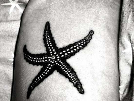 Exceptional starfish tattoo design, idea 40