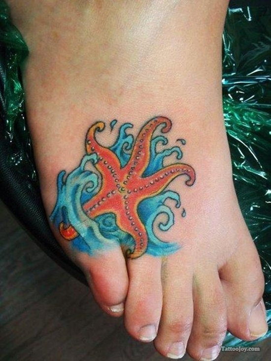 Exceptional starfish tattoo design, idea 41
