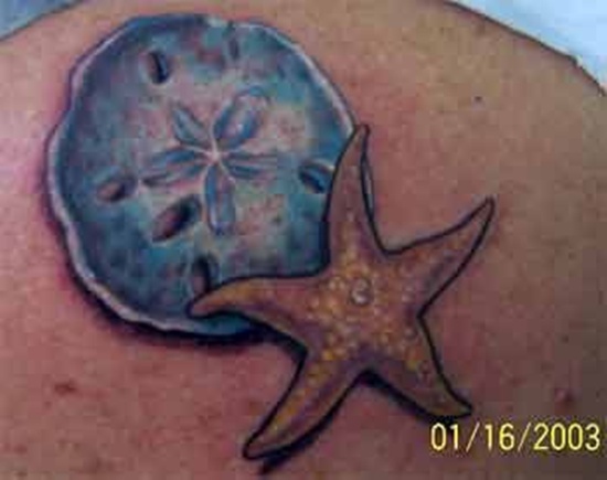 Exceptional starfish tattoo design, idea 35