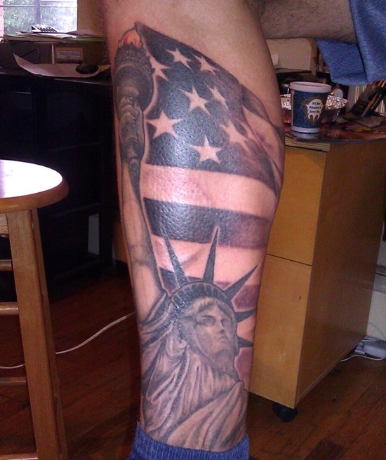 Statue of liberty tattoos design, idea 18
