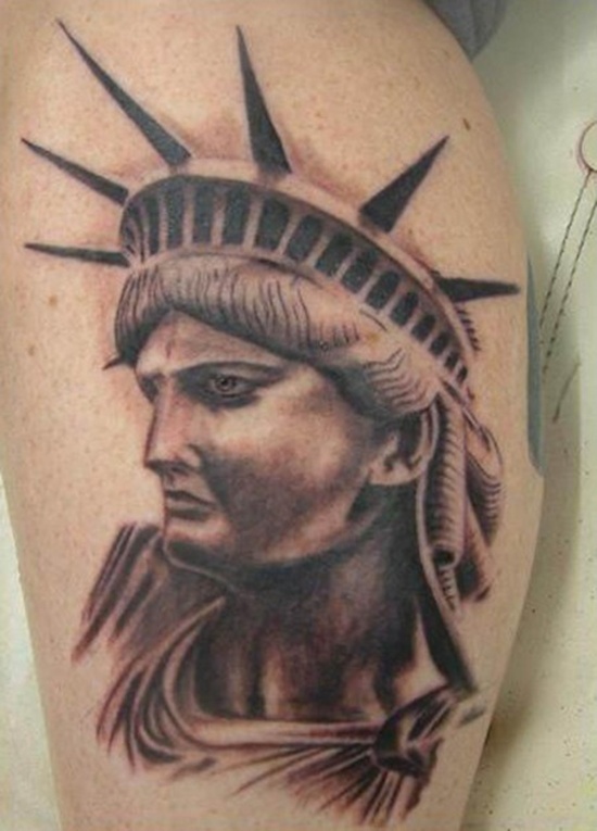 Statue of liberty tattoos design, idea 21
