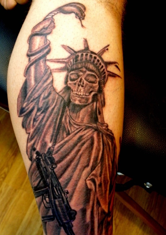 Statue of liberty tattoos design, idea 23
