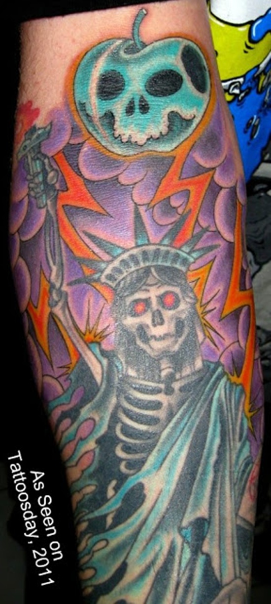 Statue of liberty tattoos design, idea 26