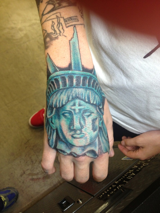Statue of liberty tattoos design, idea 31