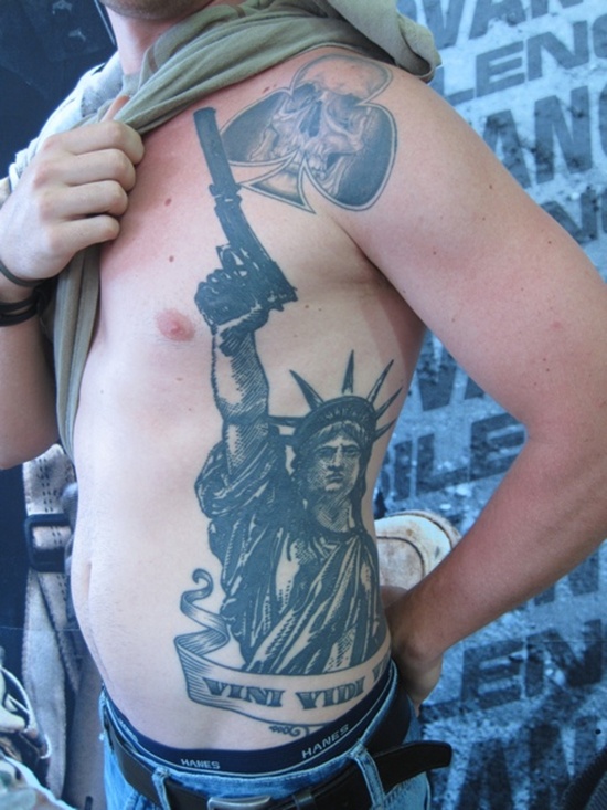Statue of liberty tattoos design, idea 12