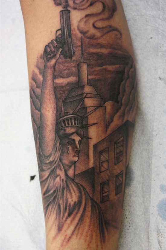 Statue of liberty tattoos design, idea 13