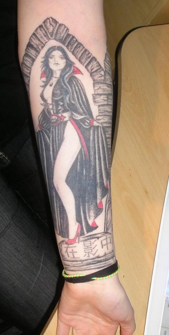 Vampire tattoo design, idea 19