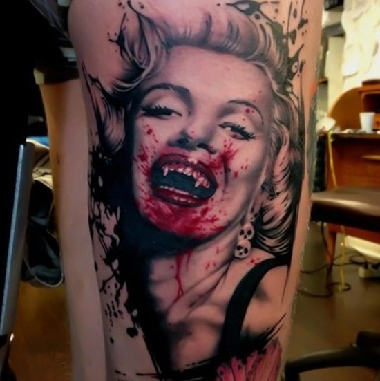 Vampire tattoo design, idea 20