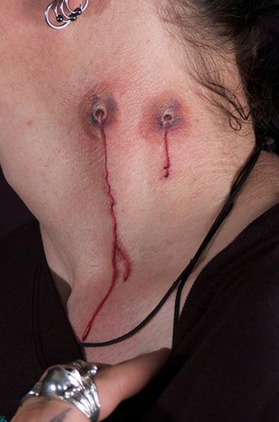 Vampire tattoo design, idea 12