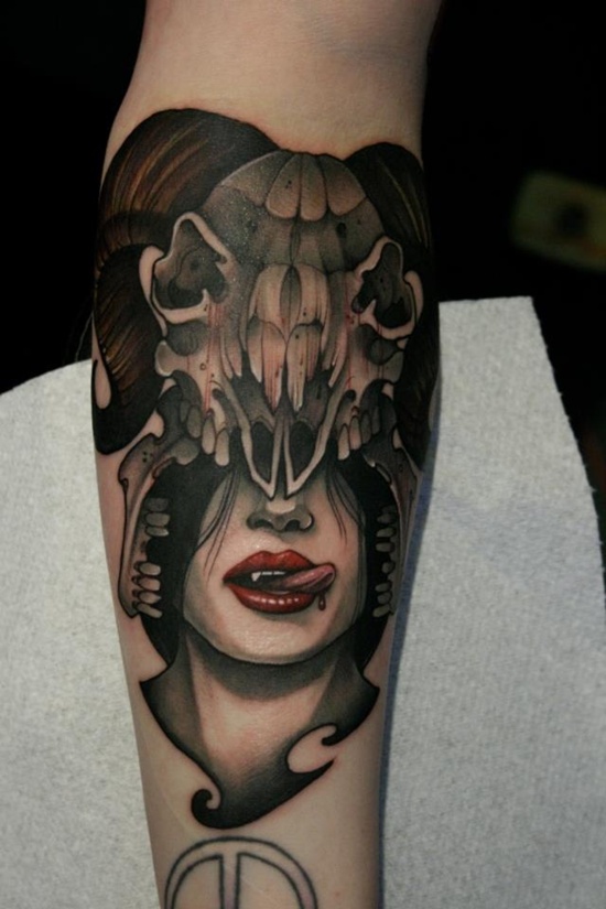 Vampire tattoo design, idea 16