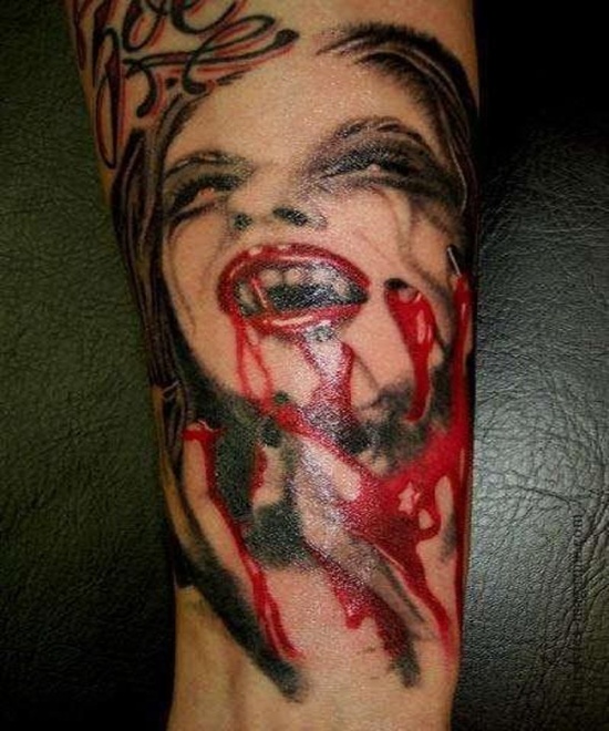 Vampire tattoo design, idea 5