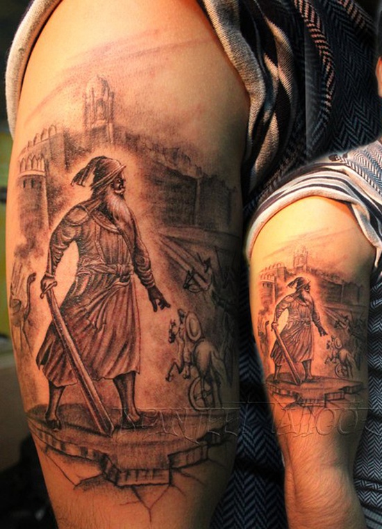 Warrior tattoos design, idea 3