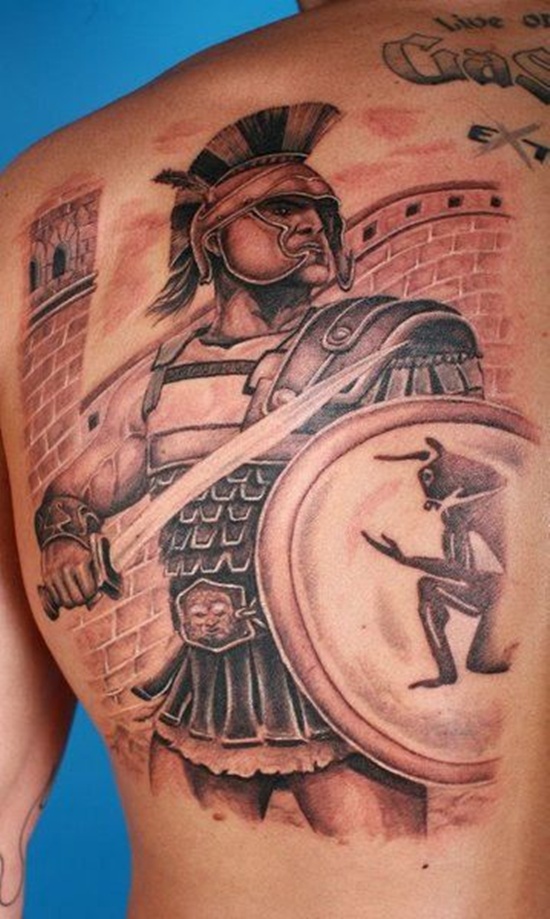 Warrior tattoos design, idea 4