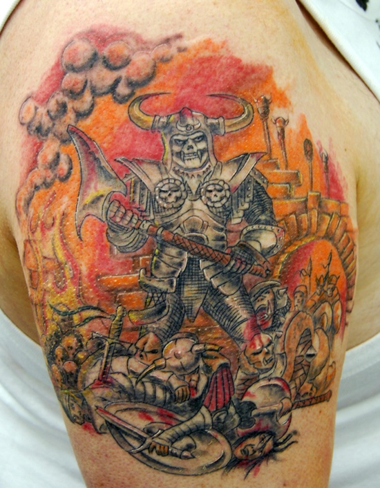 Warrior tattoos design, idea 6