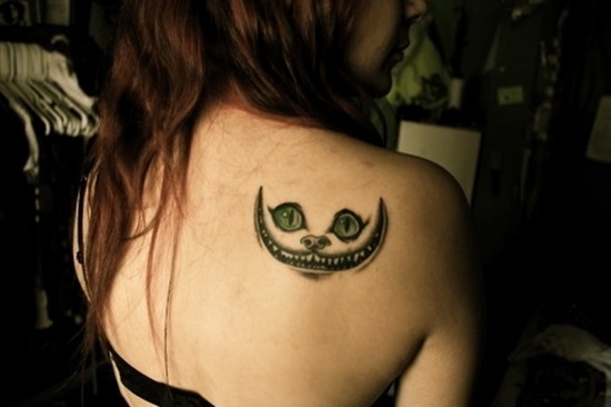 Alice in wonderland tattoo design, idea 24
