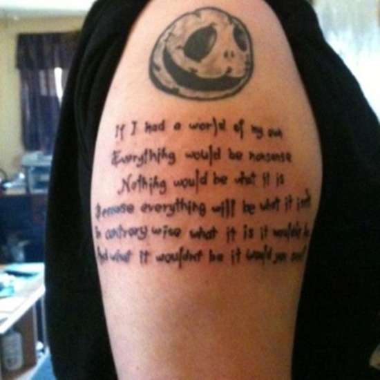 Alice in wonderland tattoo design, idea 13