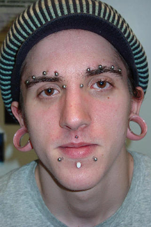 Different ways wear bridge piercing design, idea 5