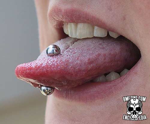 Different tongue piercing options design, idea 6
