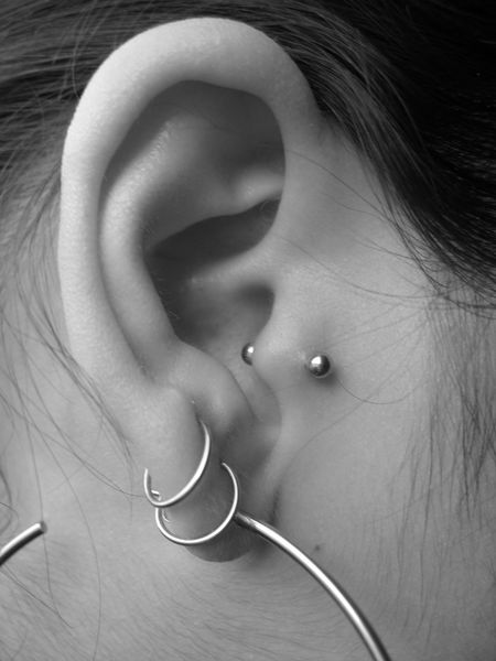 Ways accent tragus piercings perfection design, idea 4
