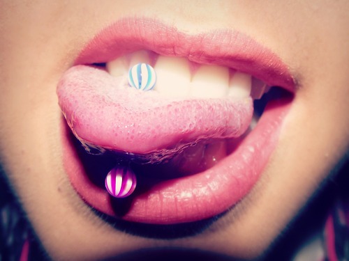 Different tongue piercing options design, idea 5