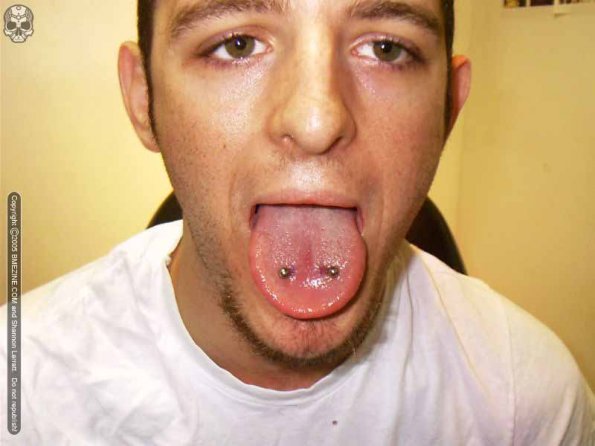 Different tongue piercing options design, idea 7