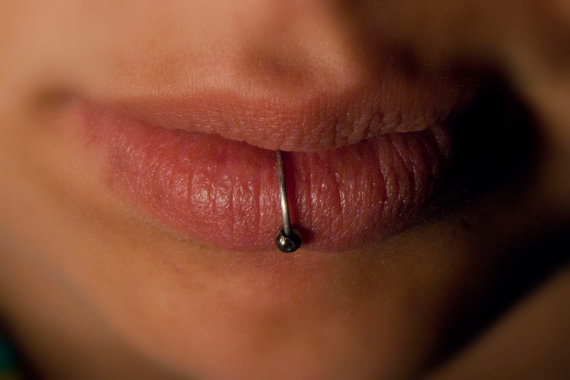 Awesome lip piercing design, idea 5