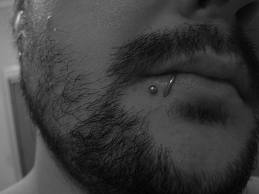 Awesome lip piercing design, idea 4