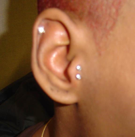 Ways accent tragus piercings perfection design, idea 2