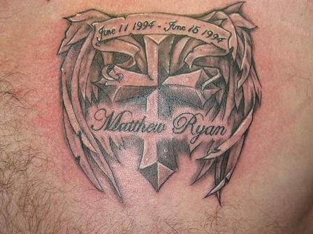 Amazing memorial tattoo design, idea 4