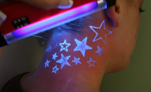 White ink tattoo design, idea 9