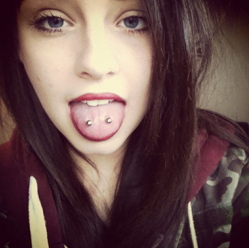 Different tongue piercing options design, idea 9