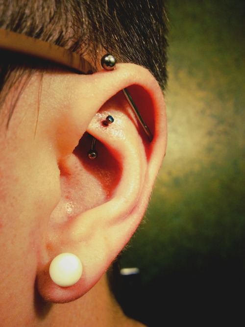 Interesting rook piercing designs 2013 design, idea 7