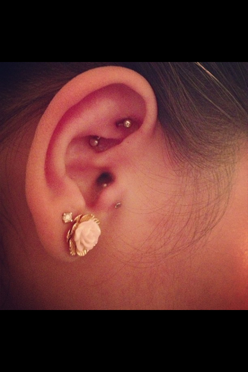 Interesting rook piercing designs 2013 design, idea 8