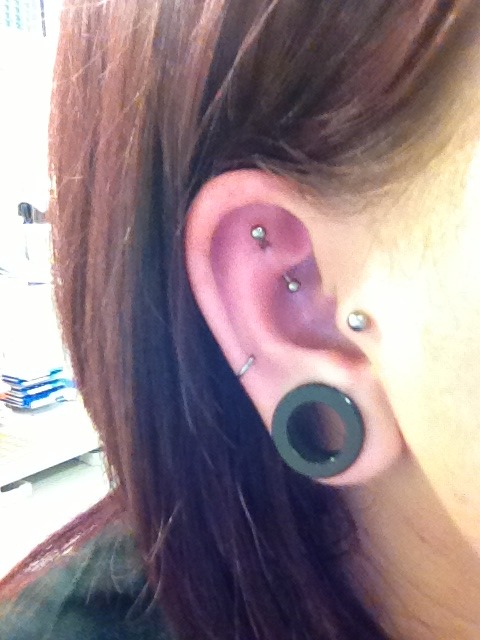 Interesting rook piercing designs 2013 design, idea 9