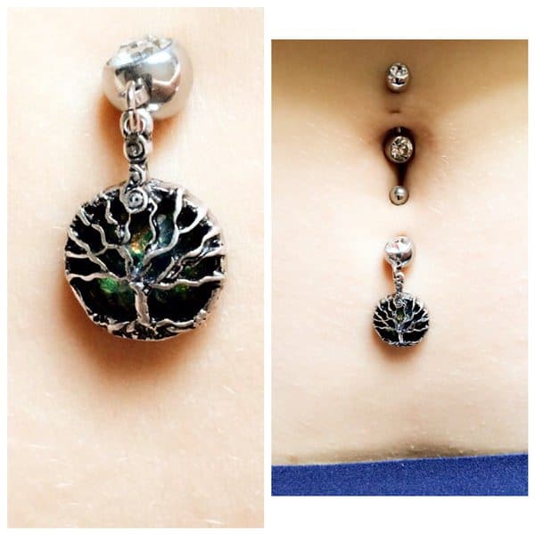 Belly button piercing design, idea 42