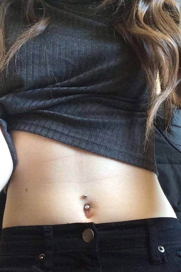 Belly button piercing design, idea 46