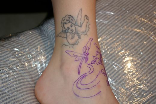 Breathtaking angel tattoos design, idea 13