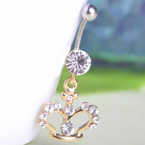 Belly button piercing design, idea 1