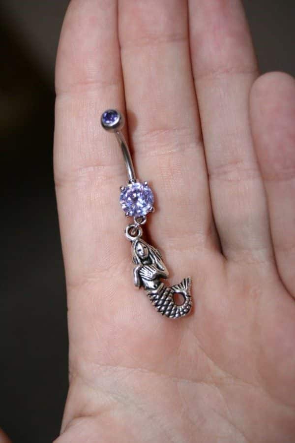 Belly button piercing design, idea 12