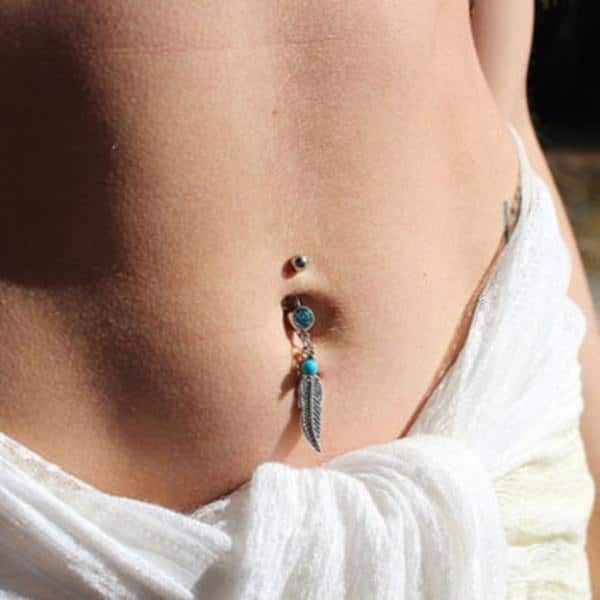 Belly button piercing design, idea 13