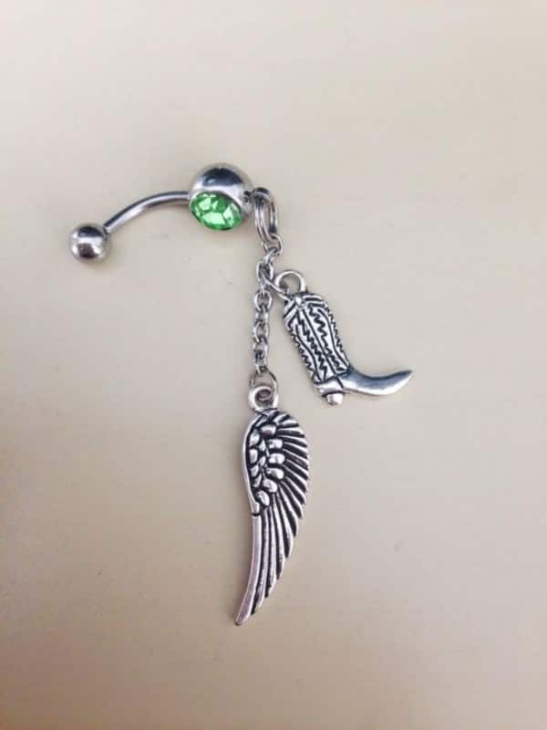 Belly button piercing design, idea 18